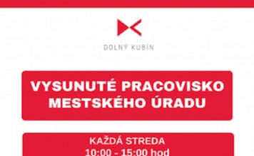 DOLNÝ KUBÍN: Mestský úrad bude mať každú stredu vysunuté pracovisko
